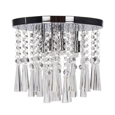 Luxoria Ceiling Lamp Incl. 3xG9 3W Chrome/Transparent