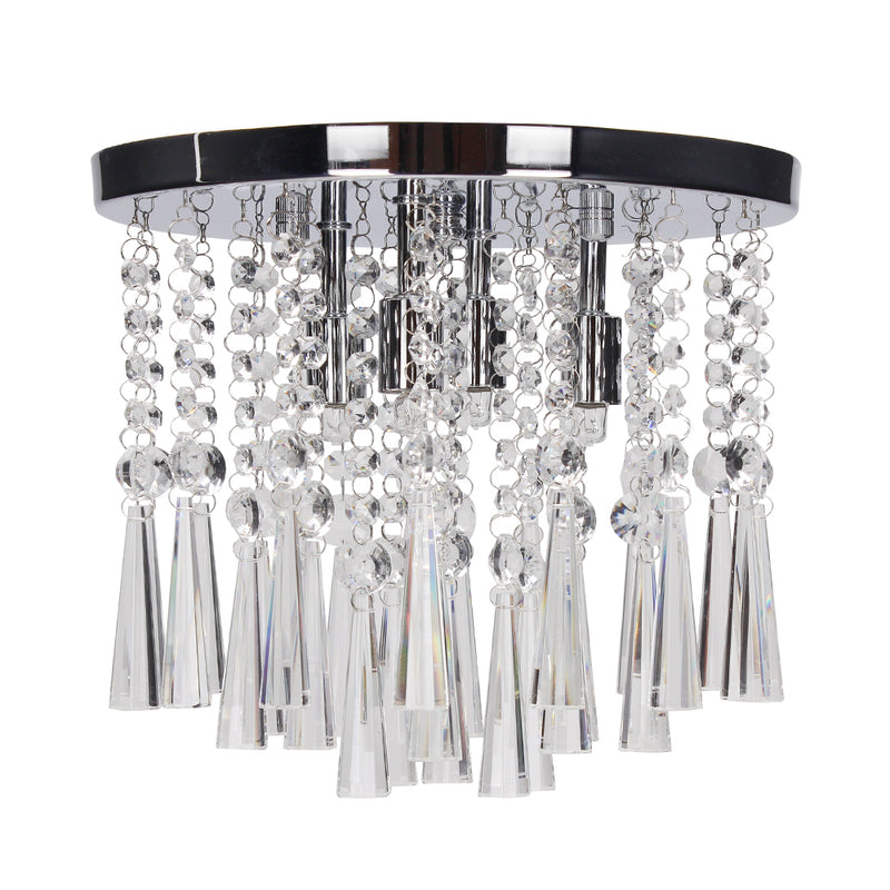 Luxoria Ceiling Lamp Incl. 3xG9 3W Chrome/Transparent