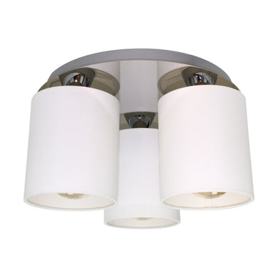 Merida Ceiling Lamp 3xE27 Max.25W Chrome / White