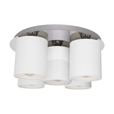 Merida Ceiling Lamp 5xE27 Max.25W Chrome / White