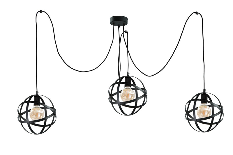 Keter Lighting Pola 3L pendants E27 H 180.0cm