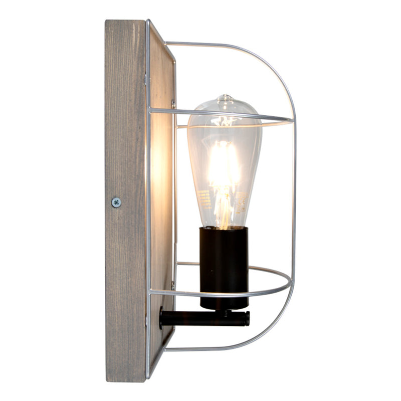 Netuno Table Lamp 1xE27 Max.25W Oiled Oak/Black