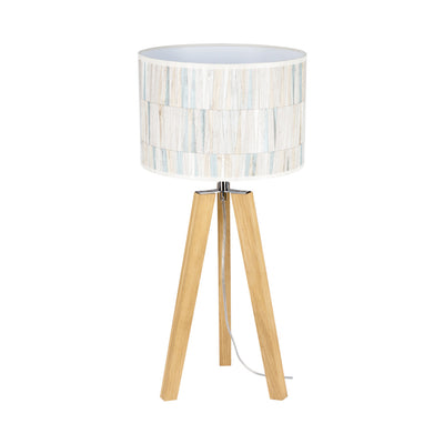 Malo Table Lamp 1xE27 60W Oiled Oak/Transparent PVC/Multicolor