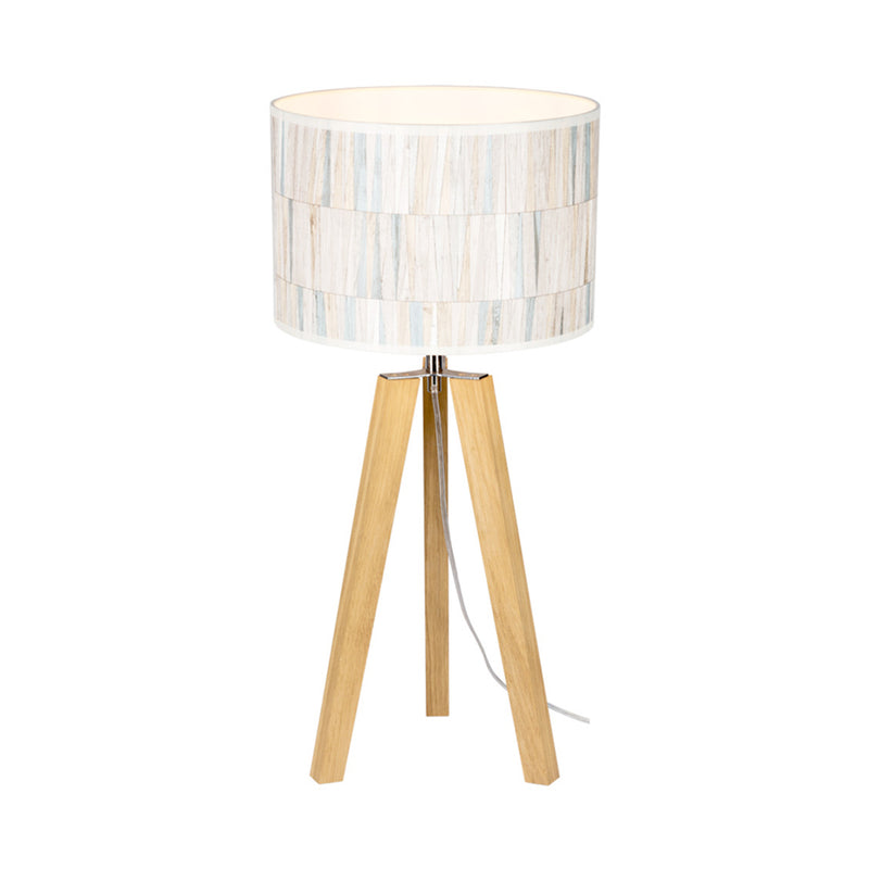 Malo Table Lamp 1xE27 60W Oiled Oak/Transparent PVC/Multicolor