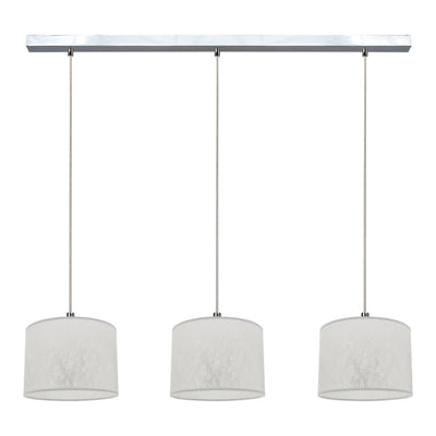 Prata Pendant Lamp 3xE27 Max.40W Chrome/Transparent/Silver