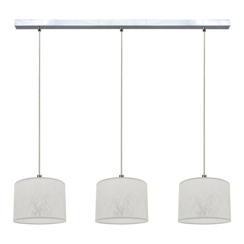 Prata Pendant Lamp 3xE27 Max.40W Chrome/Transparent/Silver