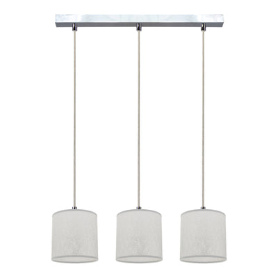 Prata Pendant Lamp 3xE27 Max.25W Chrome/Transparent/Silver