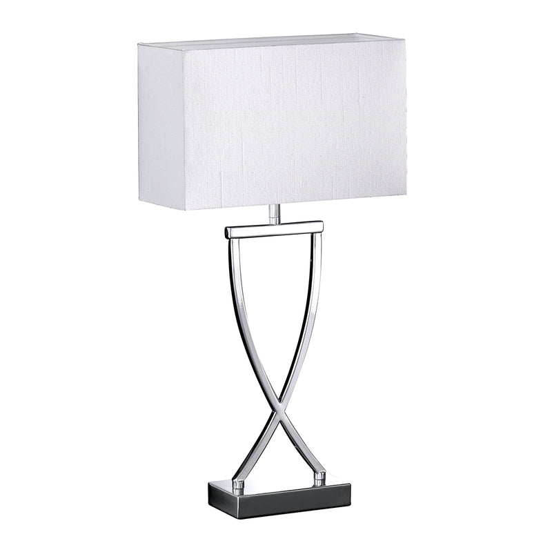 Fischer & Honsel Anni 1L table lamp H 51cm, chrome E27