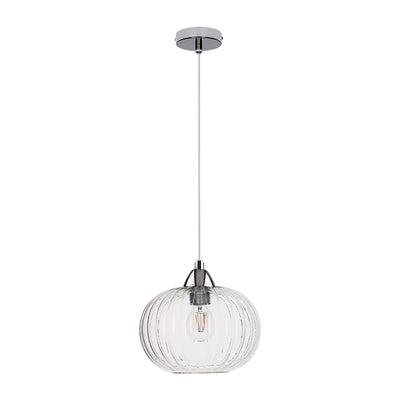 Universe Pendant Lamp 1xE27 Max.60W Chrome/Transparent/Transparent