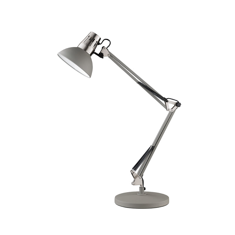 Fischer & Honsel Pit 1L lampe de travail de table H 74cm, nickel