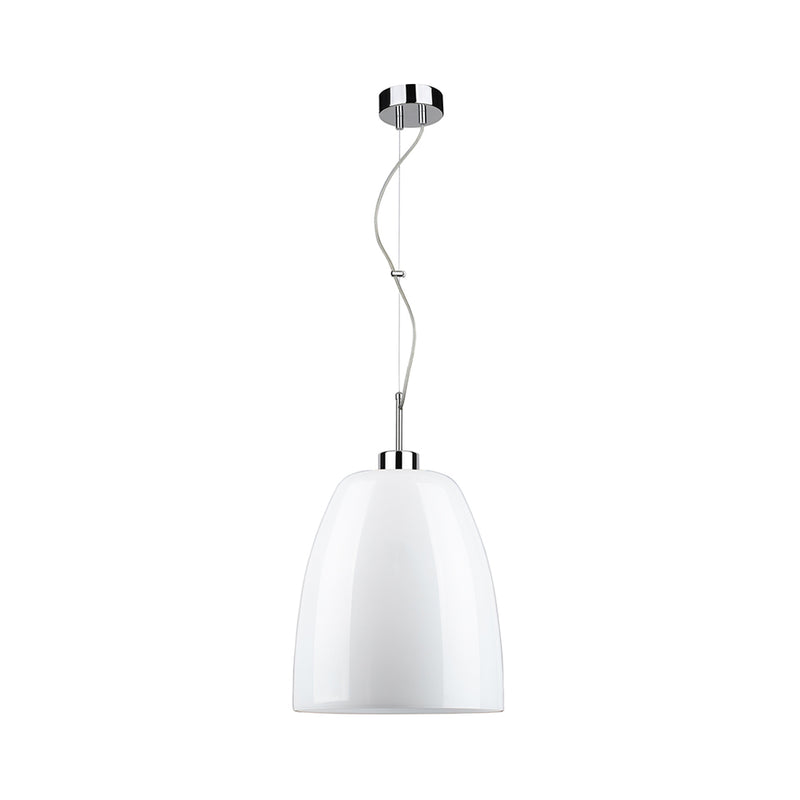 Campana Pendant Lamp 1xE27 Max.60W Chrome/Transparent/White