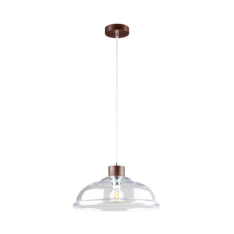 Molde Pendant Lamp 1xE27 Max.60W Walnut/Transparent/Transparent