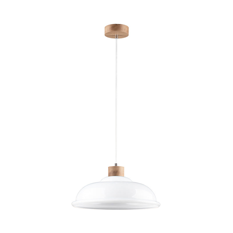 Molde Pendant Lamp 1xE27 Max.60W Oiled Oak/Transparent/White