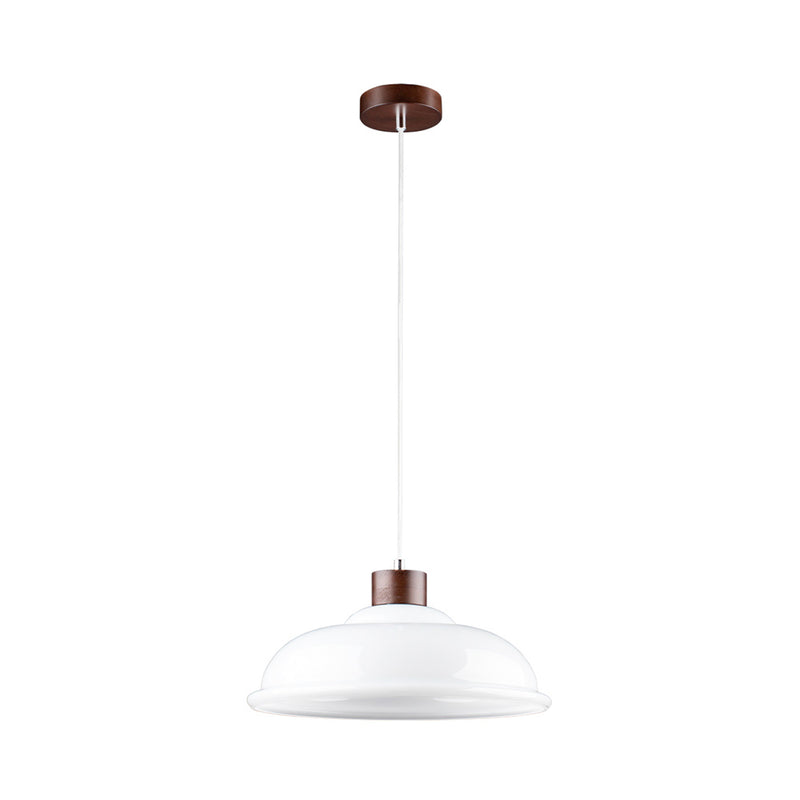 Molde Pendant Lamp 1xE27 Max.60W Walnut/Transparent/White