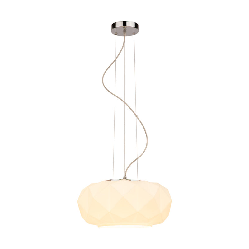 Terra Pendant Lamp 1xE27 Max.60W Chrome/Transparent/White