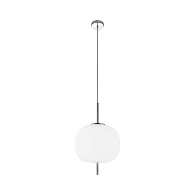 Apple Pendant Lamp 1xE14 40W Chrome / White