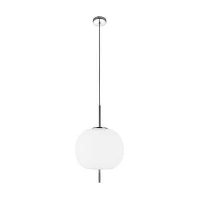 Apple Pendant Lamp 1xE27 60W Chrome / White