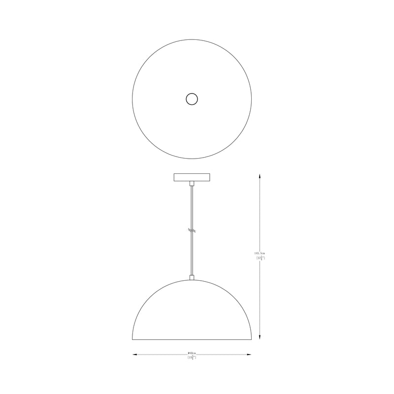 Zumaline Vela 1L pendant lamp E27, D 40cm