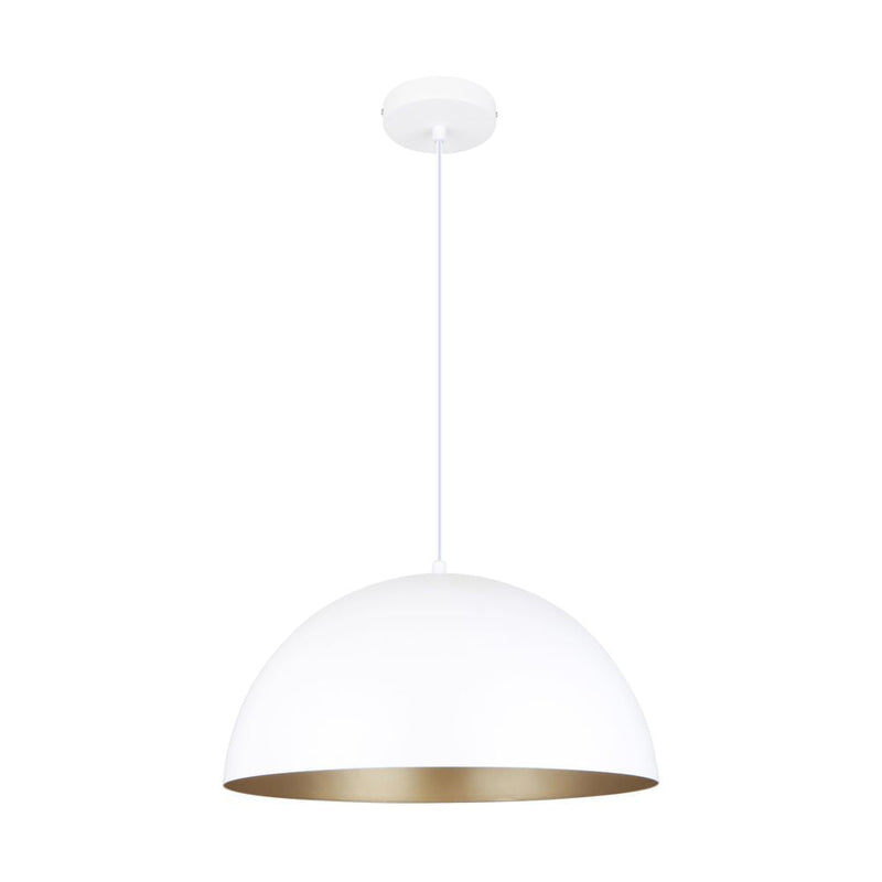 Pendant lamp Zumaline VELA 1 x E27 40W metal white