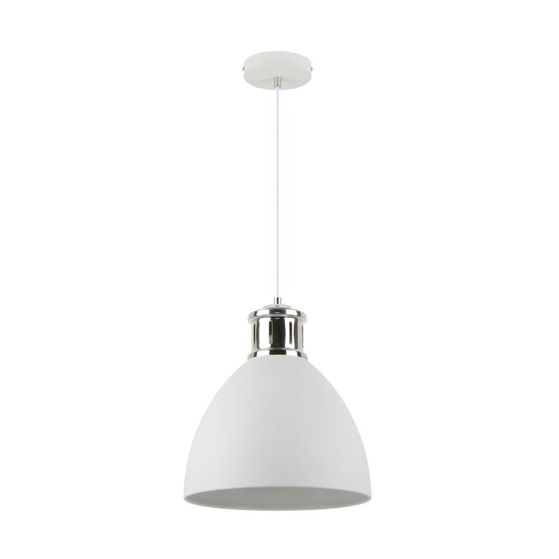 Pendant lamp Zumaline MENSA 1 x E27 40W metal white