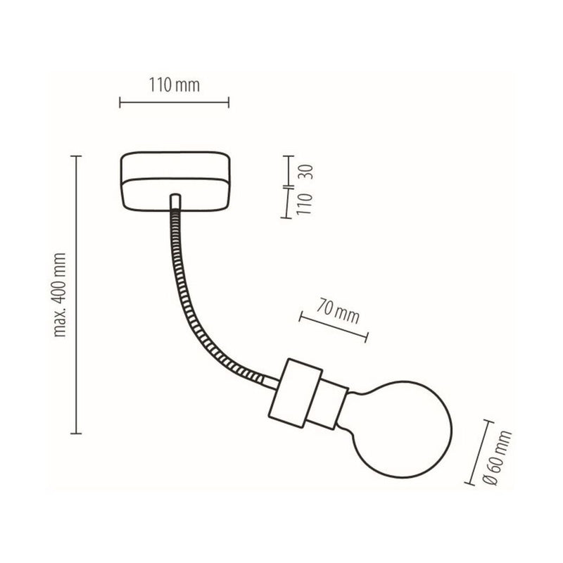 Lampada da soffitto Britop Lighting Allumer 1L E27