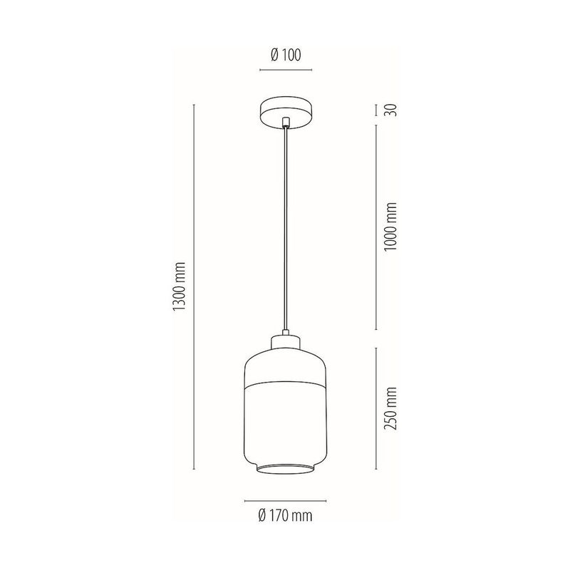 Britop Lighting Amaretto 1L pendant lamp E27, D 17cm