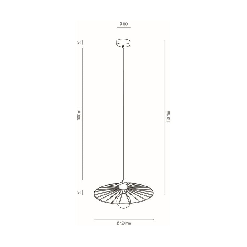 Britop Lighting Antonella Lámpara colgante 1L E27, P 45cm