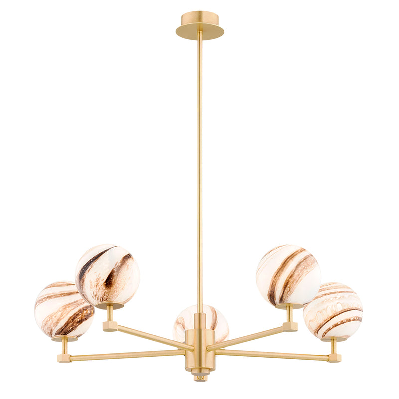 Argon Aruba 5L chandelier E14 H 74cm