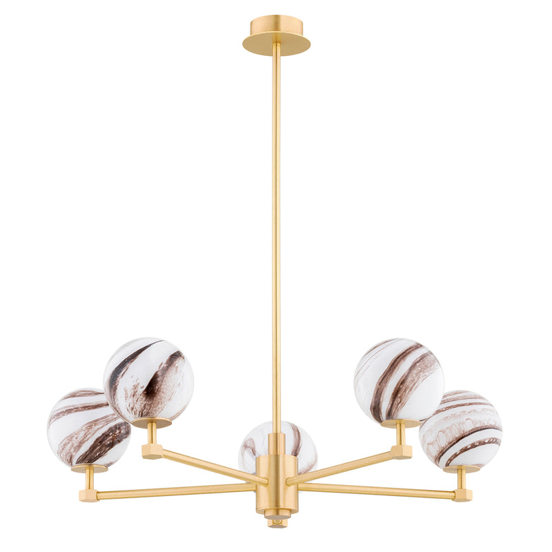 Argon Aruba 5L chandelier E14 H 74cm