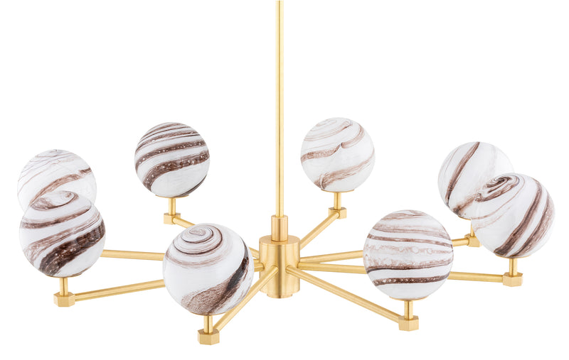 Argon Aruba 8L chandelier E14 H 74cm