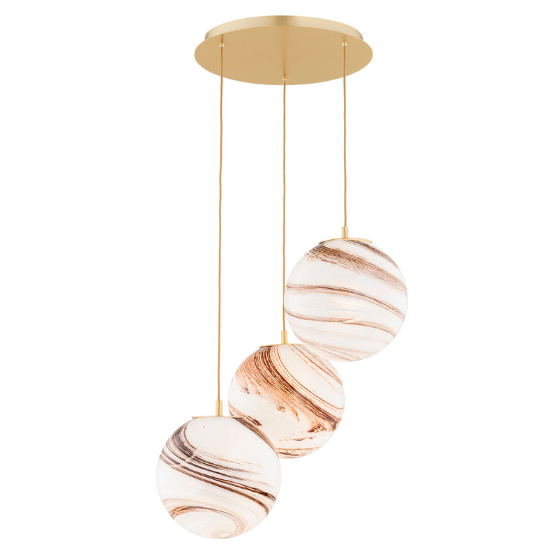 Argon Aruba 3L pendant lamp E27 H 152.5cm