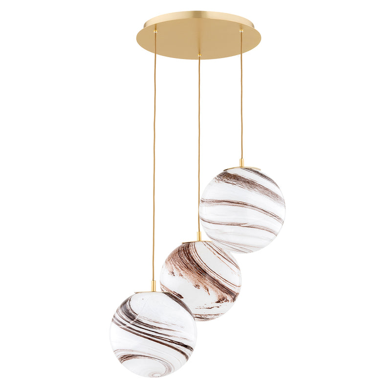 Argon Aruba 3L pendant lamp E27 H 152.5cm