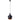 Azzardo ORIENT pendant lamp 1L, black, E27
