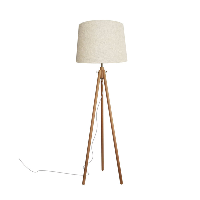 Floor lamp Ineslam AZALEA wood E27