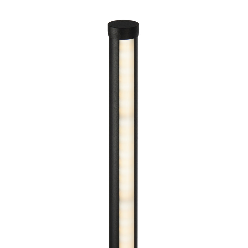 Maytoni Flow 1L floor lamp, black LED D 1.6cm