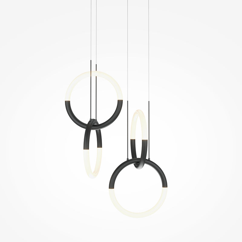 Maytoni Node 2L pendant lamp, LED D 34cm