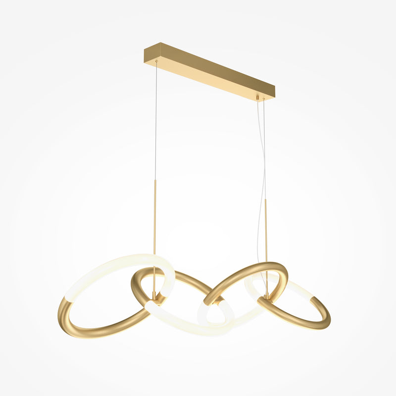 Maytoni Node 4L lineaire pendelplafondlamp, LED H 120cm