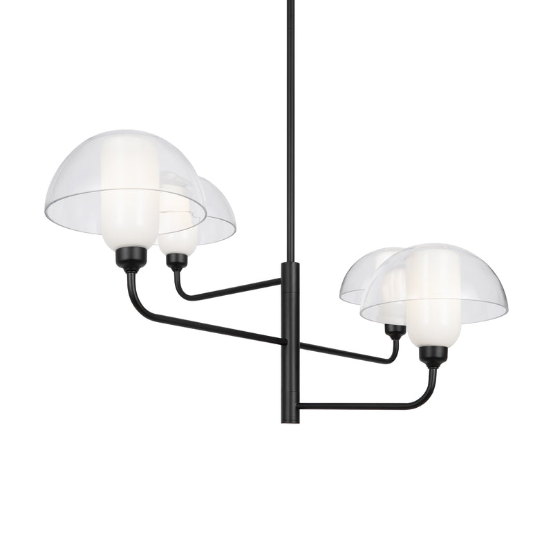 Lustre Maytoni Memory 4L, noir E14 H 77,5cm