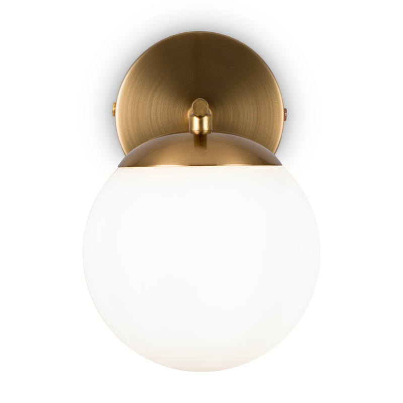 Maytoni Marble 1L wall sconce lamp, brass E27 D 21cm