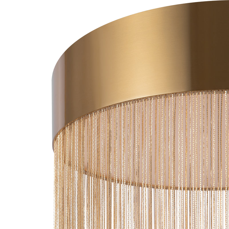 Maytoni Imaginary 1L flush mount ceiling lamp, gold LED D 35cm