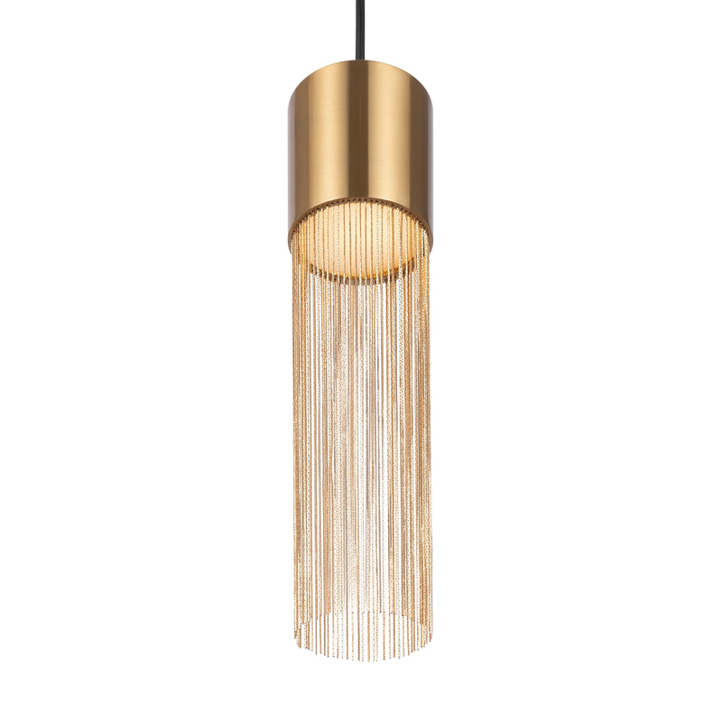 Maytoni Imaginary 1L pendant lamp, gold LED D 8cm