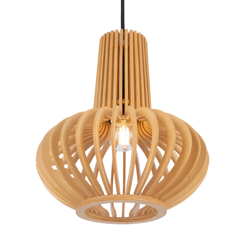 Maytoni Roots 1L pendant lamp, black E27 D 25.5cm