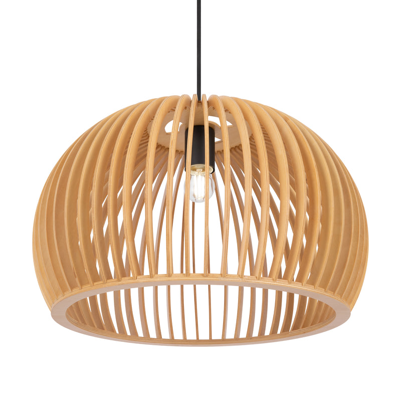 Maytoni Roots 1L pendant lamp, black E27 D 45cm