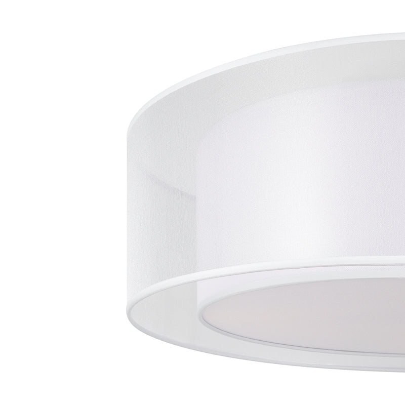 Maytoni Bergamo 3L flush mount ceiling lamp, white E27 D 52cm