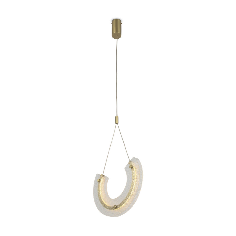 Lampada a sospensione Maytoni Maya 1L, LED oro H 186,5 cm