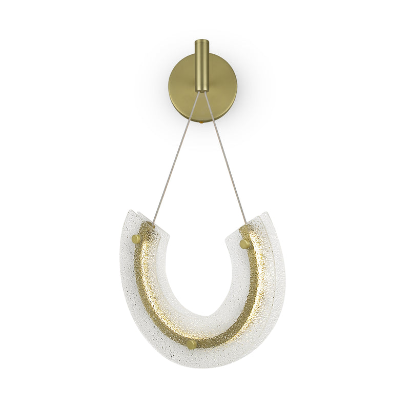 Maytoni Maya 1L wall sconce lamp, gold LED H 133.1cm