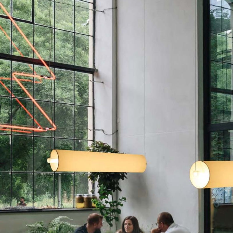 Luxcambra Barceloneta 1L linear suspension pendant lamp LED, W 100-150cm