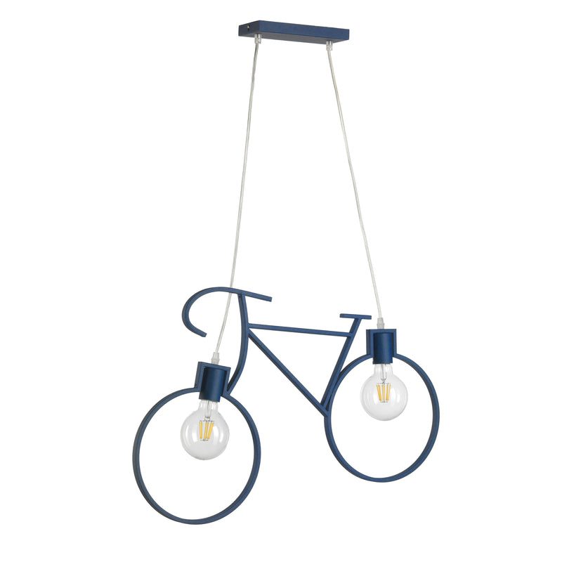 Onli Lighting Bike 2L pendant lamp E27 blue H 125cm