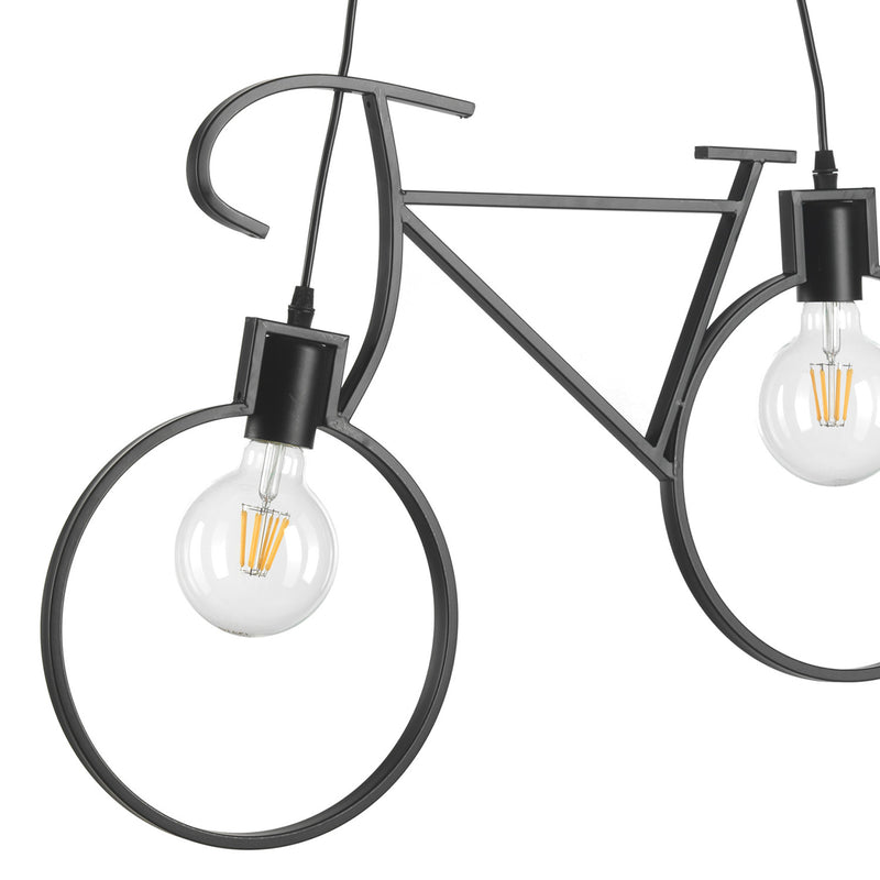 Onli Lighting Bike 2L pendant lamp E27 black W 67.5cm