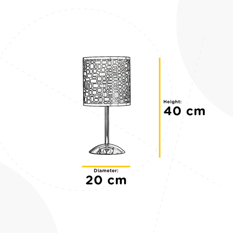 Onli Lighting Bruce 1L lampe de table E27 H 40cm